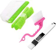 trycooling 3-in-1 multi-functional cleaning brushes: hand-held groove gap cleaning tools for window, dustpan, and orbit cleaning (random color) logo