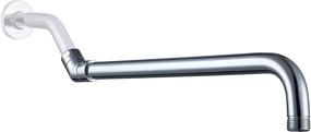 img 4 attached to 🚿 Upgrade Your Shower Experience with a 14 Inch Shower Head Extension Arm - Strong, Large Flow, Chrome (135degree)