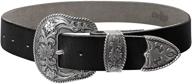 bs040 s5521 stylish engraved men's leather belt accessories with western flair logo