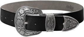 img 4 attached to BS040 S5521 Stylish Engraved Men's Leather Belt Accessories with Western Flair