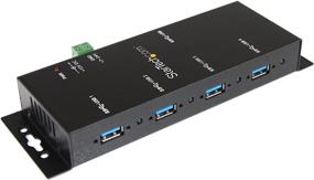 img 3 attached to 🖥️ StarTech.com Industrial USB Expansion Hub with ESD Protection - TAA Compliant - 4-Port USB 3.0 Hub - Metal Mountable USB Hub (ST4300USBM), Black