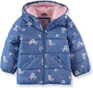 carters fleece puffer jacket months apparel & accessories baby girls logo