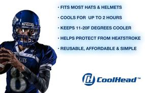 img 1 attached to 🧢 CoolHead Cooling Hat/Helmet Insert Liner Pad: Stay Cool during Any Sports Activity