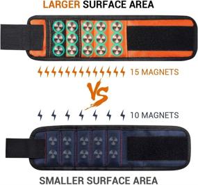 img 1 attached to Ultimate Tool Gifts for Men: Magnetic Wristband & Tool Belt Stocking Stuffers - Perfect for Dad, Husband, DIY Enthusiasts - Christmas & Birthday Gift Ideas!