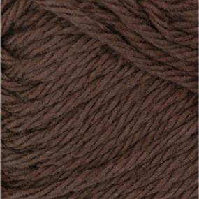 img 3 attached to Bernat Handicrafter Cotton Solids Yarn, 1.75 oz, Medium Weight (Gauge 4), 100% Cotton, Warm Brown Shade