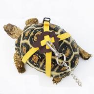 ebamaz leather harness leash for tortoise/turtle pet walking control rope chest collar logo