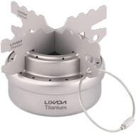 lixada titanium alcohol stove & rack combo set: ultralight mini portable stove & support stand logo