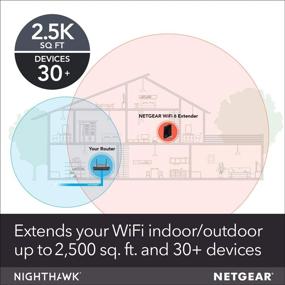 img 2 attached to 📶 NETGEAR Nighthawk EAX80 Wi-Fi 6 Mesh Extender - Extend Coverage to 2,500 sq. ft. and Connect 30+ Devices with AX6000 Dual-Band Signal Booster & Repeater for Impressive Speeds up to 6Gbps, Featuring Smart Roaming