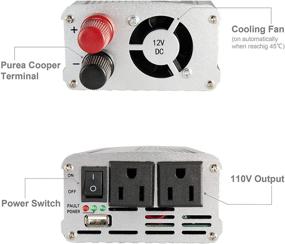 img 2 attached to OPENROAD Inverter Converter Outlets Cigarette Car & Vehicle Electronics