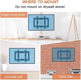 img 1 attached to 📺 Perlegear Low Profile Fixed TV Wall Mount Bracket: Space-Saving Solution for 17-42 Inch LED, LCD, OLED, Plasma TVs (VESA 200 x 200mm & 66 lbs)