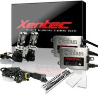 🔹 enhanced visibility: xentec xenon bulb h4 (hb2) 8000k hi/lo telescopic bixenon bundle with 45w error free slim canbus ballast in light blue logo