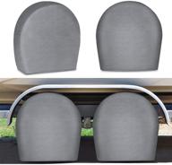 🚐 rvmasking tire covers for rv set of 4 upgraded 5-ply motorhome wheel covers: waterproof uv coating with tire protectors for trailer truck camper auto, fits tire diameters 29"-31.75 logo