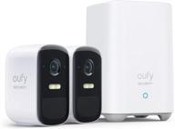 🏠 eufy security 2c pro 2-cam kit: wireless home security system, 2k resolution, 180-day battery life, homekit compatibility, ip67, night vision, no monthly fee logo