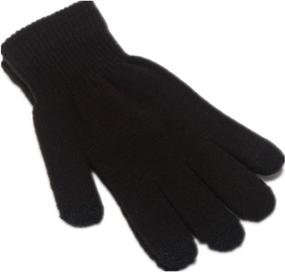 img 3 attached to Winter Texting Gloves with Larger Black Touchscreen Display