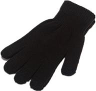 winter texting gloves with larger black touchscreen display logo