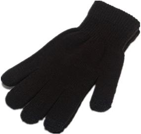 img 4 attached to Winter Texting Gloves with Larger Black Touchscreen Display