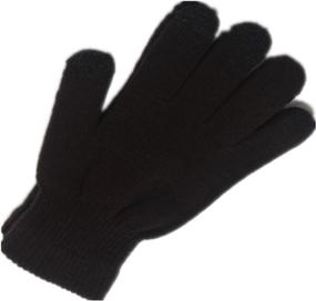 img 2 attached to Winter Texting Gloves with Larger Black Touchscreen Display