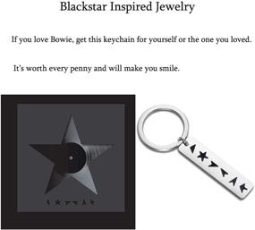 img 1 attached to Rock Inspired Jewlery Black Keychain