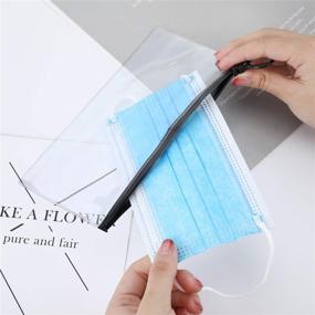 img 3 attached to Reusable Dust-proof Face Covering Storage Bag - 👜 Clear Plastic Organizer for 20 Pieces of Face Masks