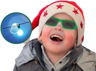 🎅 experience holiday magic with holiday specs plastic 3d glasses - the ultimate holographic glasses to witness santa claus appear at your festive lights! logo