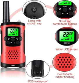 img 3 attached to 📻 Long Range Handheld Walkie Talkies for Kids and Adults - 22 Channels, LCD Flashlight, 3-Mile Range, Adventure Toy for Boys and Girls - Outdoor 2 Way Radios