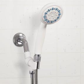 img 2 attached to 🚿 AquaSense 770-980 Handheld Shower Head with Hose - White, 3-Setting: Improving SEO