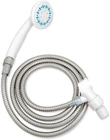 img 4 attached to 🚿 AquaSense 770-980 Handheld Shower Head with Hose - White, 3-Setting: Improving SEO