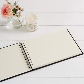 img 1 attached to 📚 Angel & Dove Medium Luxury Black Memory Book & 2 Sign Set- Funeral, Remembrance, Condolence, Celebration of Life