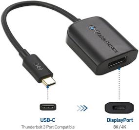 img 3 attached to Адаптер USB-C к DisplayPort с поддержкой 8K 60 Гц - совместим с Thunderbolt 4 / USB4 / Thunderbolt 3 для MacBook Pro, Dell XPS - Cable Matters.