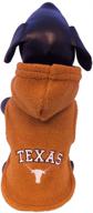 🐾 ncaa texas longhorns hooded dog jacket - ultra-soft polar fleece for optimal warmth логотип