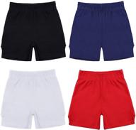 🩳 ruisita 4 pack girls authentic cheer short dance shorts: premium bike shorts for girls logo