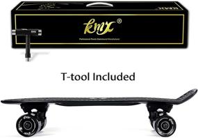 img 2 attached to KMX 22-inch Mini Cruiser Skateboard for Kids: Complete Beginner Skateboard for Boys, Girls, and Youth Ages 6-12