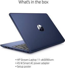 img 3 attached to 💻 High-Performance 2021 HP Stream 11.6" HD Laptop with Intel Celeron N4020, 4GB RAM, 64GB eMMC Flash Memory, 1-Year Office 365, HDMI, Bluetooth, Windows 10, Blue, AllyFlex MP, Ideal for Online Classes