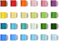 🌈 colorful 24-piece set: decorative fridge magnets for office, kitchen, locker, glass - cute refrigerator magnets logo