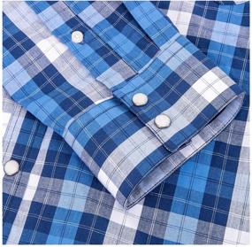 img 1 attached to 👔 Stylish Western Shirts: Classic Buttoned Regular Sleeve Men's Clothing Collection