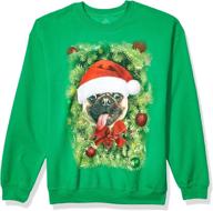 🎅 получите праздничное настроение с помощью свитшота hybrid apparel ugly christmas crew - идеально подходит для праздничных развлечений! логотип