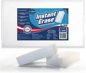 img 4 attached to 21 Pack XL Magic Cleaning Eraser Sponges - Premium USA Conversion and Packaging! No Cheap Imitations - Authentic BASF Basotect Material - Versatile Multi-Surface Melamine Sponge Pads