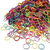 💫 1000-pack of multicolored mini rubber bands – soft elastic bands for kids hair, braids hairstyles, and weddings logo