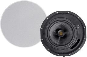 img 4 attached to 🔊 Enhance Your Audio Experience with Monoprice Amber 2-Way Carbon Fiber Ceiling Speakers - 6.5 Inch (Pair) Black