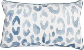 img 4 attached to Stylish Miron Cheetah Throw Pillow for Home Décor - Thro by Marlo Lorenz, Arizona Blue, 1 Count (Pack of 1)