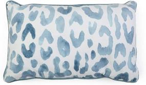 img 2 attached to Stylish Miron Cheetah Throw Pillow for Home Décor - Thro by Marlo Lorenz, Arizona Blue, 1 Count (Pack of 1)