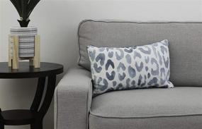 img 3 attached to Stylish Miron Cheetah Throw Pillow for Home Décor - Thro by Marlo Lorenz, Arizona Blue, 1 Count (Pack of 1)