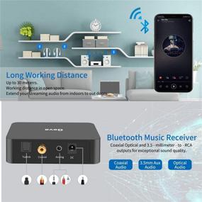 img 2 attached to 🔊 Geva Bluetooth Receiver Wireless Audio Adapter - Music Streaming for Home Stereo/TV Speakers with apt-X Low Latency