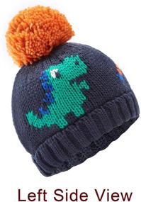 img 3 attached to 🦖 ASUGOS Winter Jacquard Character Dinosaur Boys' Accessories and Hats & Caps: Stay Warm and Stylish this Winter!