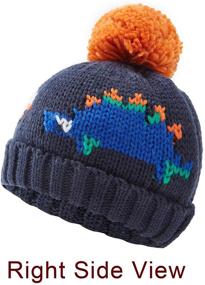 img 2 attached to 🦖 ASUGOS Winter Jacquard Character Dinosaur Boys' Accessories and Hats & Caps: Stay Warm and Stylish this Winter!