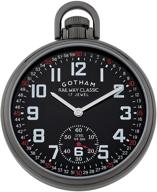 🔫 gotham gun plated stainless mechanical watch - gwc14108bbk: sleek style and precision logo