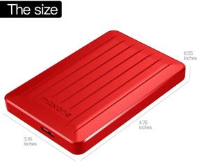img 3 attached to 🔴 Maxone 160GB External Hard Drive - Portable HDD USB 3.0 for PC, Laptop, Mac, Chromebook, Smart TV - Red