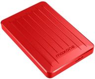 🔴 внешний жесткий диск maxone 160 гб - переносной hdd usb 3.0 для пк, ноутбука, mac, chromebook, smart tv - красный логотип
