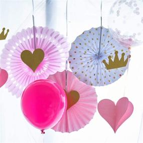 img 1 attached to 🎀 Baby Shower Decorations for Girl - It's a Girl Banner, Pink & Gold Balloons, Swirls Decor, Sash, Lanterns (Total 59PCS)
