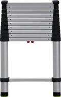 telesteps 1400e fully automatic telescoping ladder with one-touch release – osha compliant, 10.5 ft extended height, up to 14 ft reach – telescoping extension ladder logo